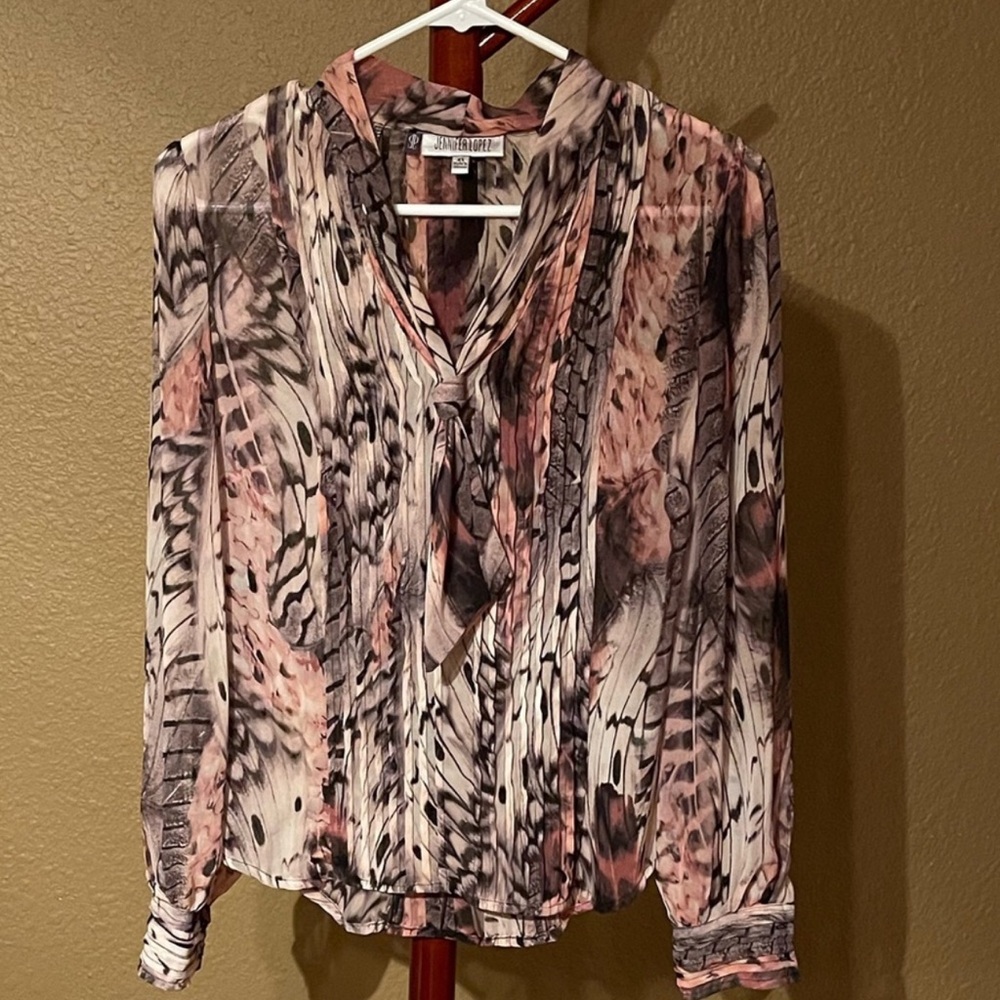 Jenifer Lopez Blouse with tie Xs